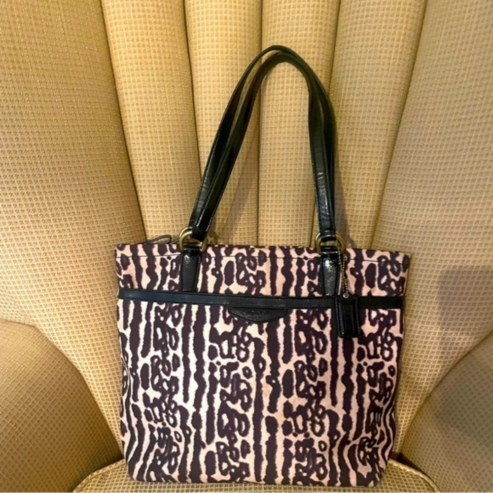 Coach Ocelot nylon animal print bag E1405-F31901